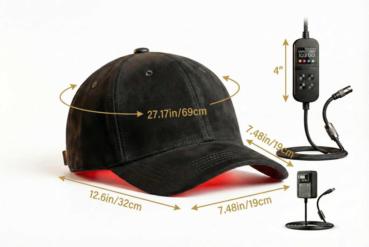 High Performance Unisex LED Hair Growth Cap Using Red Light and Deep Infrared Therapy